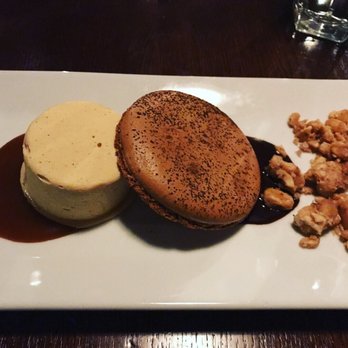 Cobblestone Zionsville - Peanut butter chocolate semi fredo. Peanut butter on the left with caramel sauce. A chocolate macaroon, and peanuts on the right. Delicious! - Bars Near Me - Zionsville, Indiana Cobblestone Zionsville - Peanut butter chocolate semi fredo. Peanut butter on the left with caramel sauce. A chocolate macaroon, and peanuts on the right. Delicious! - Bars Near Me - Zionsville, Indiana