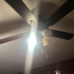 Installed New ceiling fan Installed New ceiling fan