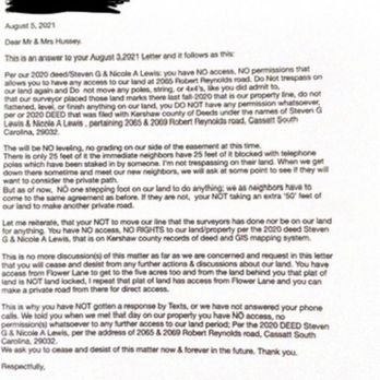 Tetterton William S Atty - Gave her warning about SCDNR laws of private property - Lawyers Near Me - Camden, South Carolina Tetterton William S Atty - Gave her warning about SCDNR laws of private property - Lawyers Near Me - Camden, South Carolina