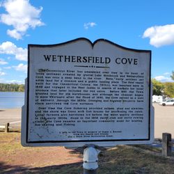 Wethersfield Cove - Back of historic sign