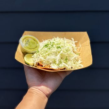 The Hermosillo - Crispy Potato Tacos (crema, cotija, cabbage and lime with a side of salsa verde) - Wine Bars Near Me - Los Angeles, California The Hermosillo - Crispy Potato Tacos (crema, cotija, cabbage and lime with a side of salsa verde) - Wine Bars Near Me - Los Angeles, California