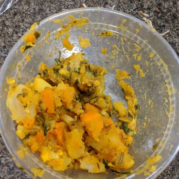 Chaat House fremont - Chaat bhavans version of mix veg sabji which  looks more like aloo gobi sabji - Indian Near Me - Fremont, California