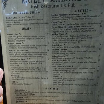 Molly Malone's Irish Pub & Restaurant - Menu - Irish Near Me - Covington, Kentucky