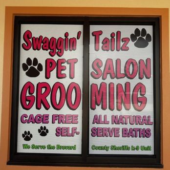 Swaggin' Tailz Pet Salon - New window graphics! - Pet Groomers Near Me - Rockledge, Florida Swaggin' Tailz Pet Salon - New window graphics! - Pet Groomers Near Me - Rockledge, Florida
