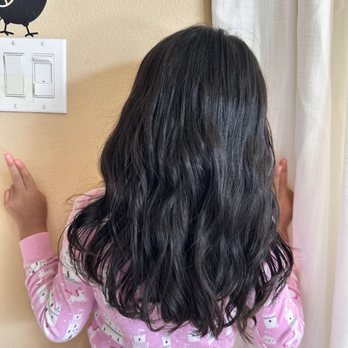Hairgram - my daughter hair after first wash, I blow dry for her - Hair Salons Near Me - La Habra, California Hairgram - my daughter hair after first wash, I blow dry for her - Hair Salons Near Me - La Habra, California