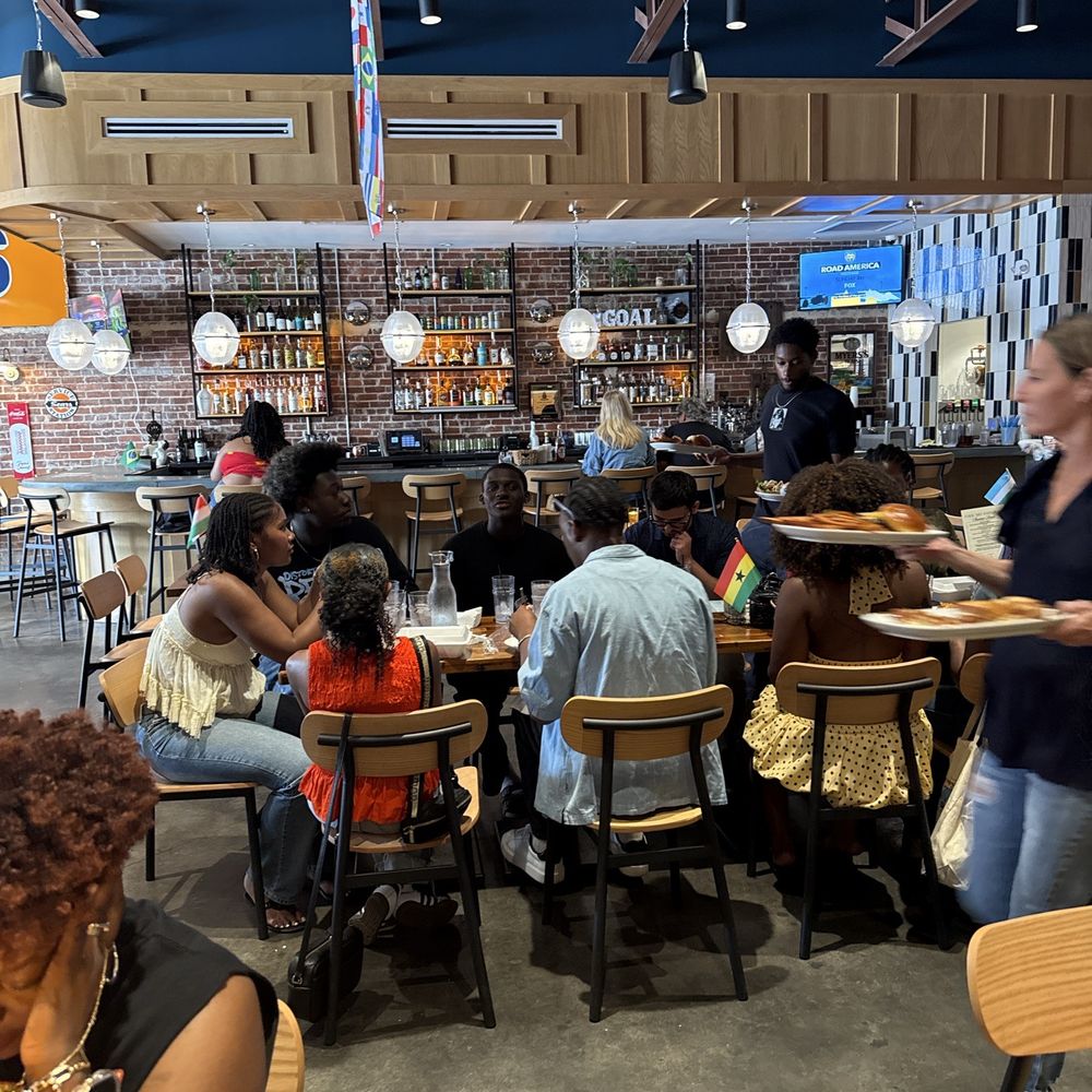 Inside restaurant.