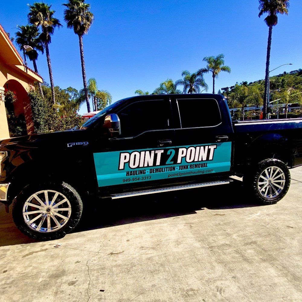 One of our trucks for our business in So Cal. Point 2 Point Hauling. Give us a call or text for your Hauling needs.