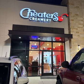 Cheaters Creamery - Entrance outside - Ice Cream & Frozen Yogurt Near Me - Tomball, Texas