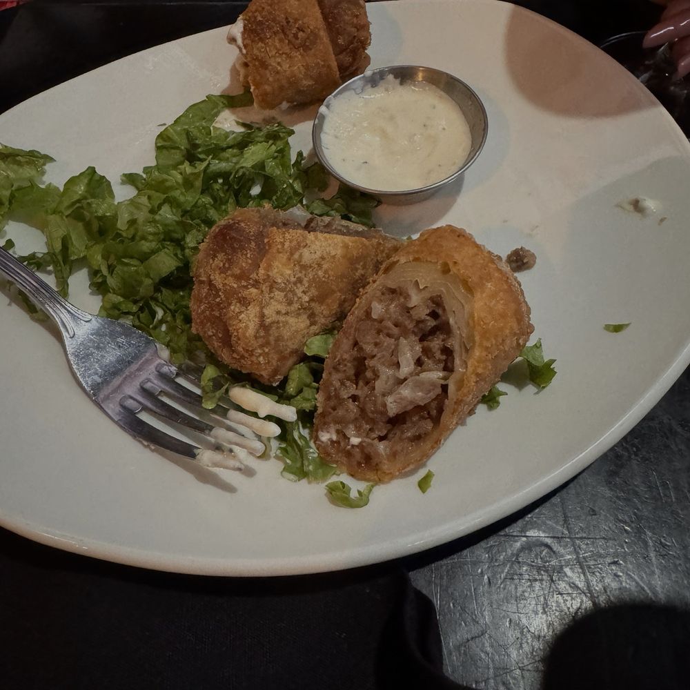 Fado Irish Pub - Cheese Steak Rolls with Steak potatoes. - Irish Near Me - Philadelphia, Pennsylvania Fado Irish Pub - Cheese Steak Rolls with Steak potatoes. - Irish Near Me - Philadelphia, Pennsylvania