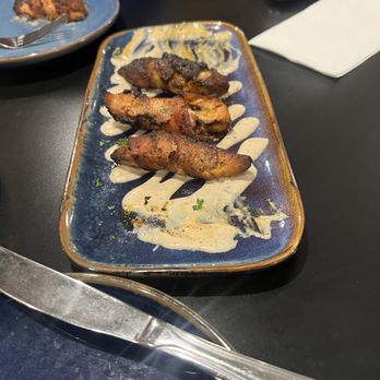 Black N Bleu Restaurant - Bacon Wrapped Chicken Tenders - Bars Near Me - Mechanicsburg, Pennsylvania Black N Bleu Restaurant - Bacon Wrapped Chicken Tenders - Bars Near Me - Mechanicsburg, Pennsylvania
