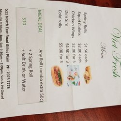 Viet Fresh - Menu 1