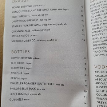 Q at The Empress - Menu (Jan 2024) - Seafood Near Me - Victoria, British Columbia
