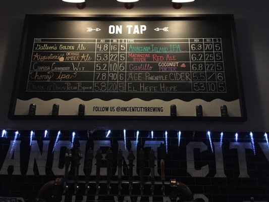 Menu photo 5 Ancient City Brewing Taproom Saint Augustine, FL