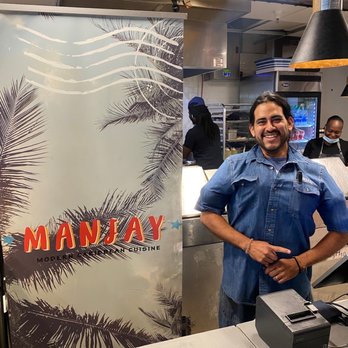 Manjay Restaurant - The chef Jonathan, hard at work - Caribbean Near Me - Miami, Florida