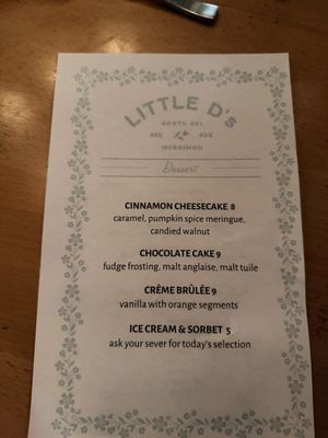 Menu photo 1 Little D’s Asheville, NC