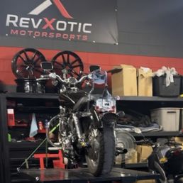 First time visiting the shop, getting a rear tire change First time visiting the shop, getting a rear tire change