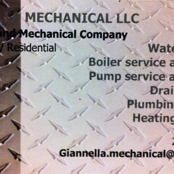 Giannella Mechanical - a business card for a mechanical company - Plumbing Near Me - Hawthorne, New Jersey Giannella Mechanical - a business card for a mechanical company - Plumbing Near Me - Hawthorne, New Jersey