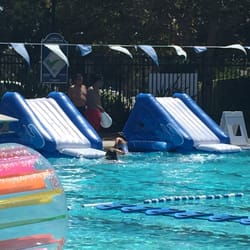 Norwalk Aquatic Pavillion - Fun slides. Aqua Carnival 2016 ( to use stuff on deep end you must take deep end test, swim length of pool).