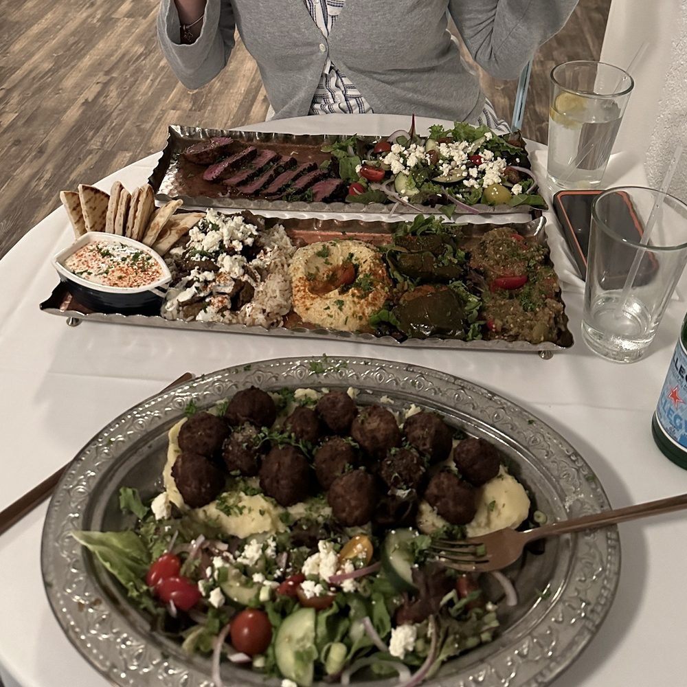 Swedish meatballs, tapas platter, filet mignon.