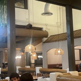 Inside of restaurant. Kind of bland Inside of restaurant. Kind of bland