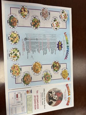 Menu photo 2 China One Tampa, FL Menu photo 2 China One Tampa, FL