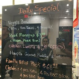 Daily Special and Family Meal Daily Special and Family Meal