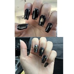 Your Nail Salon - Bottom pic is end result after Your Nails Salon fixed them