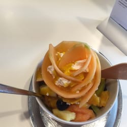 Die Blaue Eisdiele - "Melonenbecher".It looks so beautiful and tastes divine! The melon was ripe and fresh.