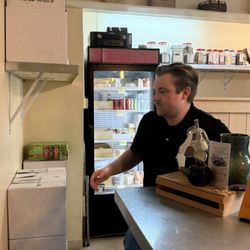 Miller Wine Works - Evan working to get the cheese ready
