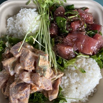 Like Poke - Ginger Poke and Spicy Poke, Combo Plate - Food Trucks Near Me - Kahului, Hawaii Like Poke - Ginger Poke and Spicy Poke, Combo Plate - Food Trucks Near Me - Kahului, Hawaii