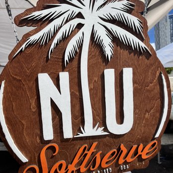 Niu Soft Serve - Booth sign (so you can find it easily!) - Desserts Near Me - Honolulu, Hawaii