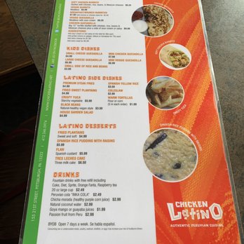 Chicken Latino - Menu - Latin American Near Me - Pittsburgh, Pennsylvania Chicken Latino - Menu - Latin American Near Me - Pittsburgh, Pennsylvania
