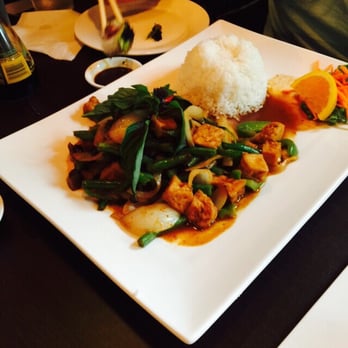 Pink Basil - The house specialty with tofu. Very good while not being overly spicy - Asian Fusion Near Me - Mystic, Connecticut Pink Basil - The house specialty with tofu. Very good while not being overly spicy - Asian Fusion Near Me - Mystic, Connecticut