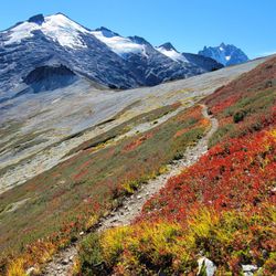 Hannegan Pas Trail to Root Glacier. Trailhead is close to the lodge