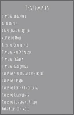 Menu photo 3 Salón Oaxaca San Miguel de Allende, GUA Menu photo 3 Salón Oaxaca San Miguel de Allende, GUA