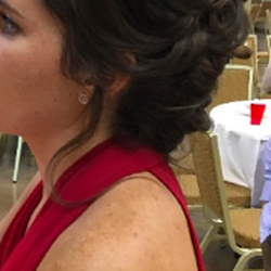 iCandy Salon Spa - Wedding hair by Emily - picture taken at end of night!