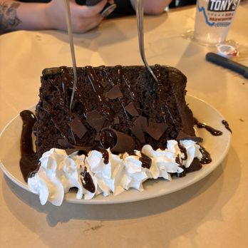 Texas Tony's Rib & BrewHouse - Surprise chocolate cake for our birthdays - Barbeque Near Me - Naples, Florida Texas Tony's Rib & BrewHouse - Surprise chocolate cake for our birthdays - Barbeque Near Me - Naples, Florida