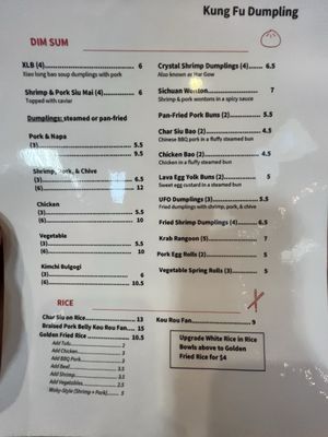 Menu photo 5 Kung Fu Dumpling Oviedo, FL