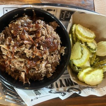 Brothers Barbecue - Chopped Beef Brisket and pickles - Barbeque Near Me - Reno, Nevada Brothers Barbecue - Chopped Beef Brisket and pickles - Barbeque Near Me - Reno, Nevada