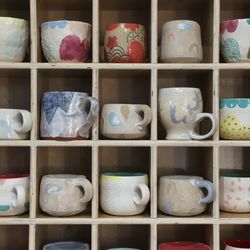 Saltstone Ceramics - So many mugs from so many talented artists!