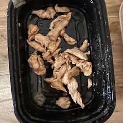 Sushi Nova - Paper thin chicken on a $14 dollar order of chicken Yaki Udon