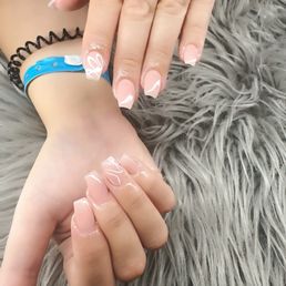 Acrylic nails with tips Acrylic nails with tips