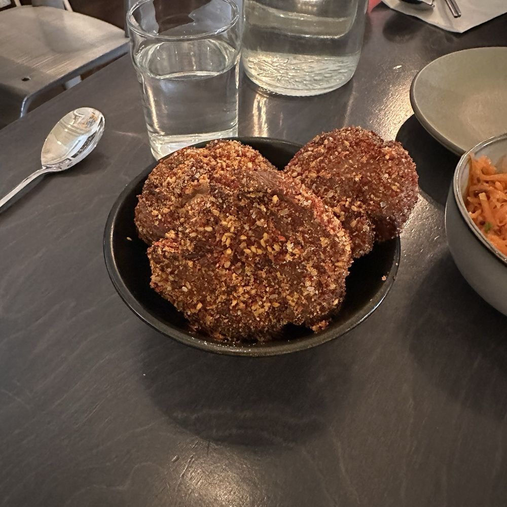 Miss Kim - Smashed potatoes - Korean Near Me - Ann Arbor, Michigan Miss Kim - Smashed potatoes - Korean Near Me - Ann Arbor, Michigan