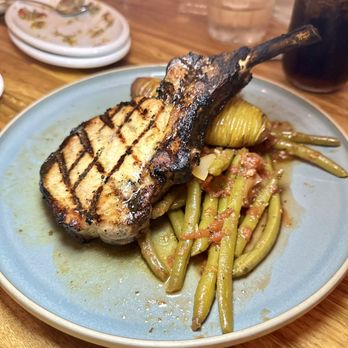 Kipos Hellenic Cuisine - Bone In Pork Chop - Greek Near Me - Wilmington, North Carolina