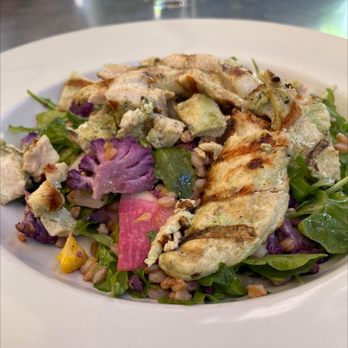 Thomas Hill Organics - Warm Grain Chicken Salad - New American Near Me - Paso Robles, California Thomas Hill Organics - Warm Grain Chicken Salad - New American Near Me - Paso Robles, California