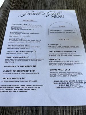 Menu photo 1 Scovill's Grill Dansville, NY Menu photo 1 Scovill's Grill Dansville, NY