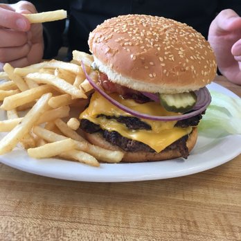 Wagon Wheel Cafe - Double bacon burger for my husband. - American Near Me - Alturas, California Wagon Wheel Cafe - Double bacon burger for my husband. - American Near Me - Alturas, California