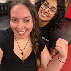 Knockout Fitness - Coach Bianca and I post workout