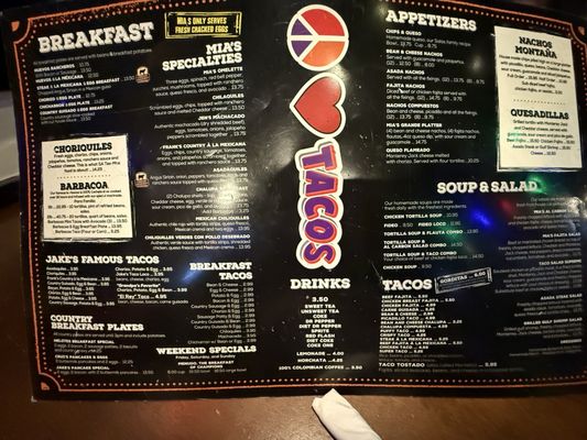 Menu photo 2 Mia's Mexican Grill San Antonio, TX Menu photo 2 Mia's Mexican Grill San Antonio, TX