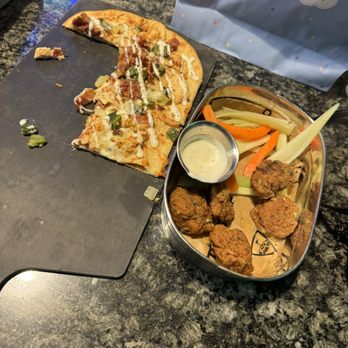 Topgolf - Chicken and bacon ranch pizza Lemon pepper wings - Golf Near Me - El Segundo, California Topgolf - Chicken and bacon ranch pizza Lemon pepper wings - Golf Near Me - El Segundo, California